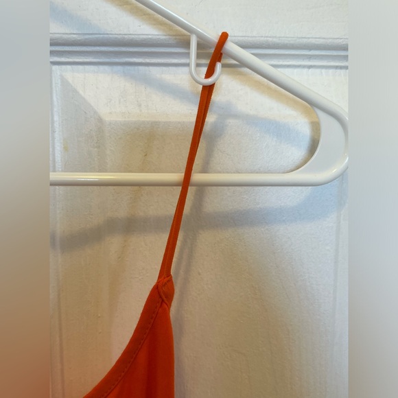 SHEIN SXY Neon Orange Criss-Cross Backless Cami Dress - Picture 9 of 9